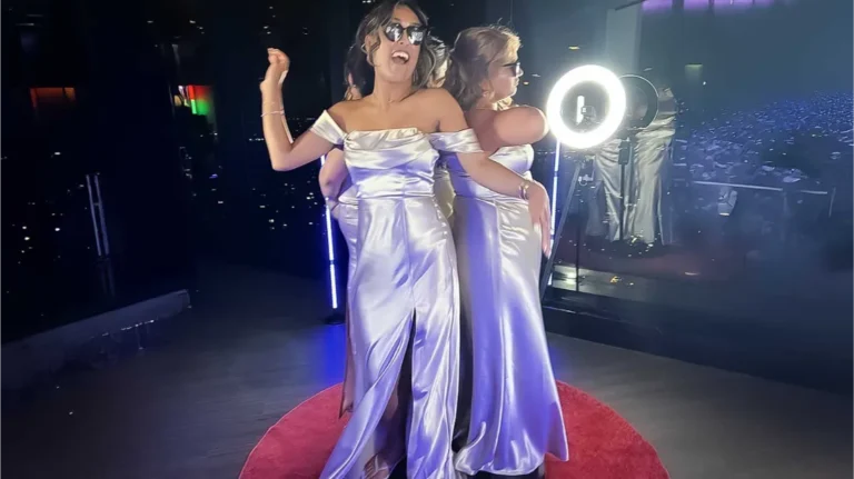 360 photo booth-Luxury 360 photo booth setup with professional lighting and camera arm.