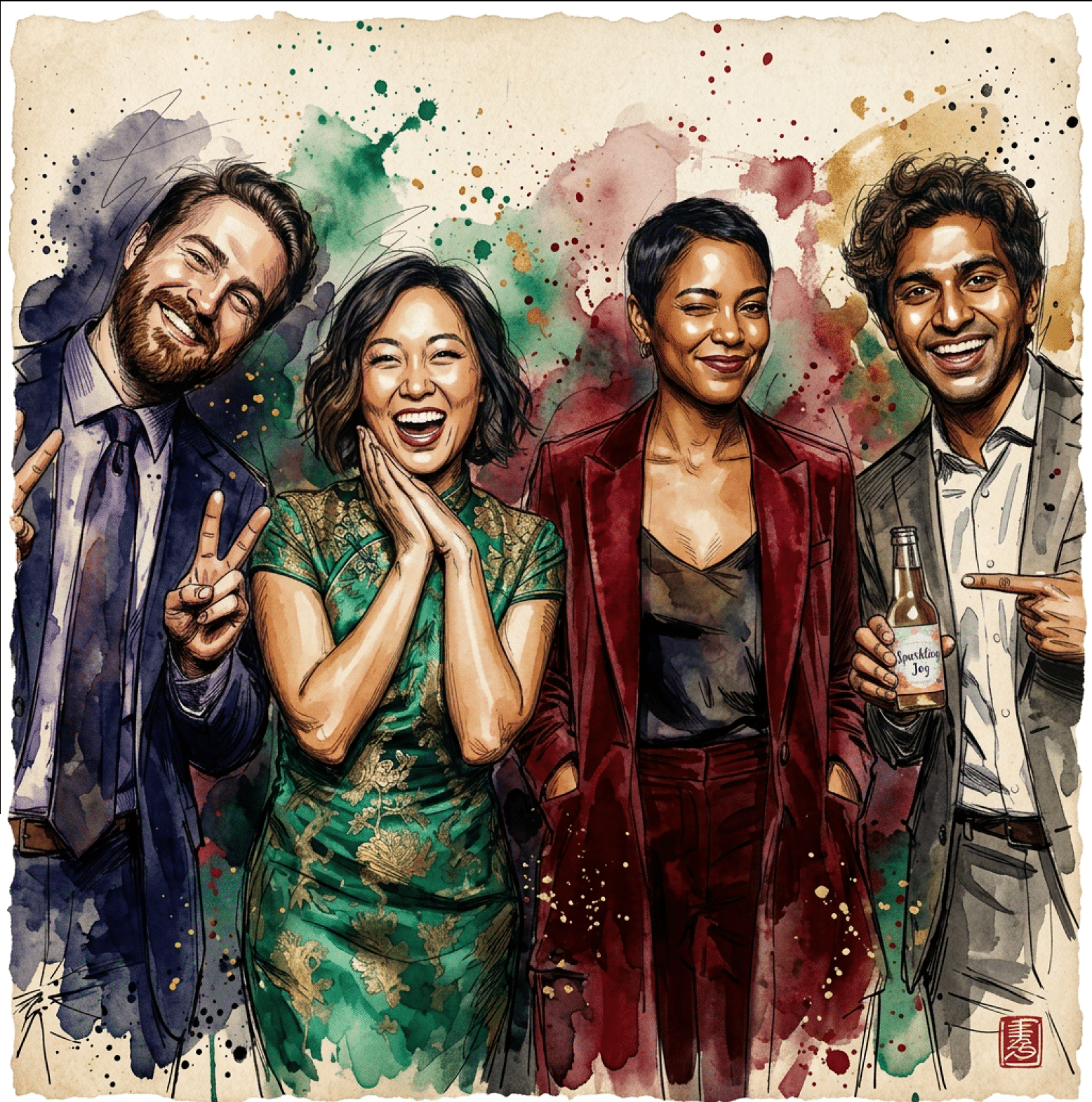 AI Ink & Wash Portrait Experience | Artistic Event Photo Transformation