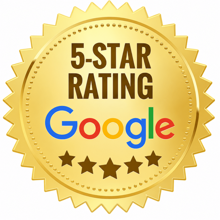 Google 5-star rating badge for Magic Mirror of New England