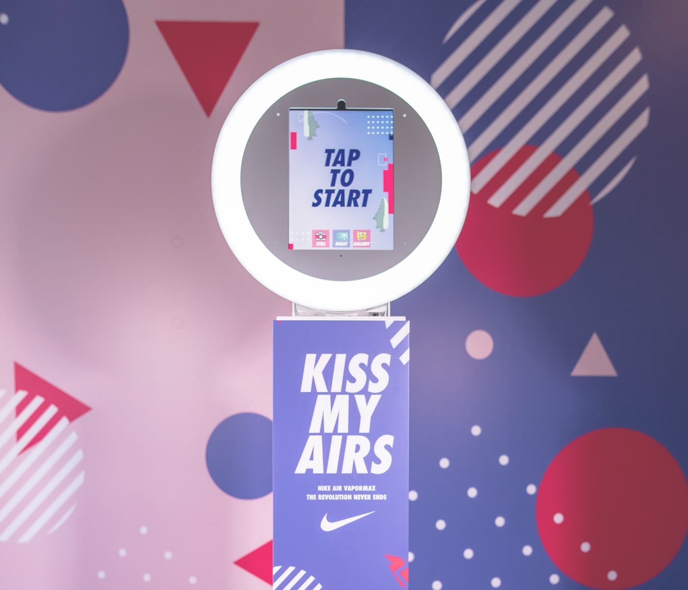 Dream Booth by Magic Mirror of New England with custom branding and instant photo sharing.