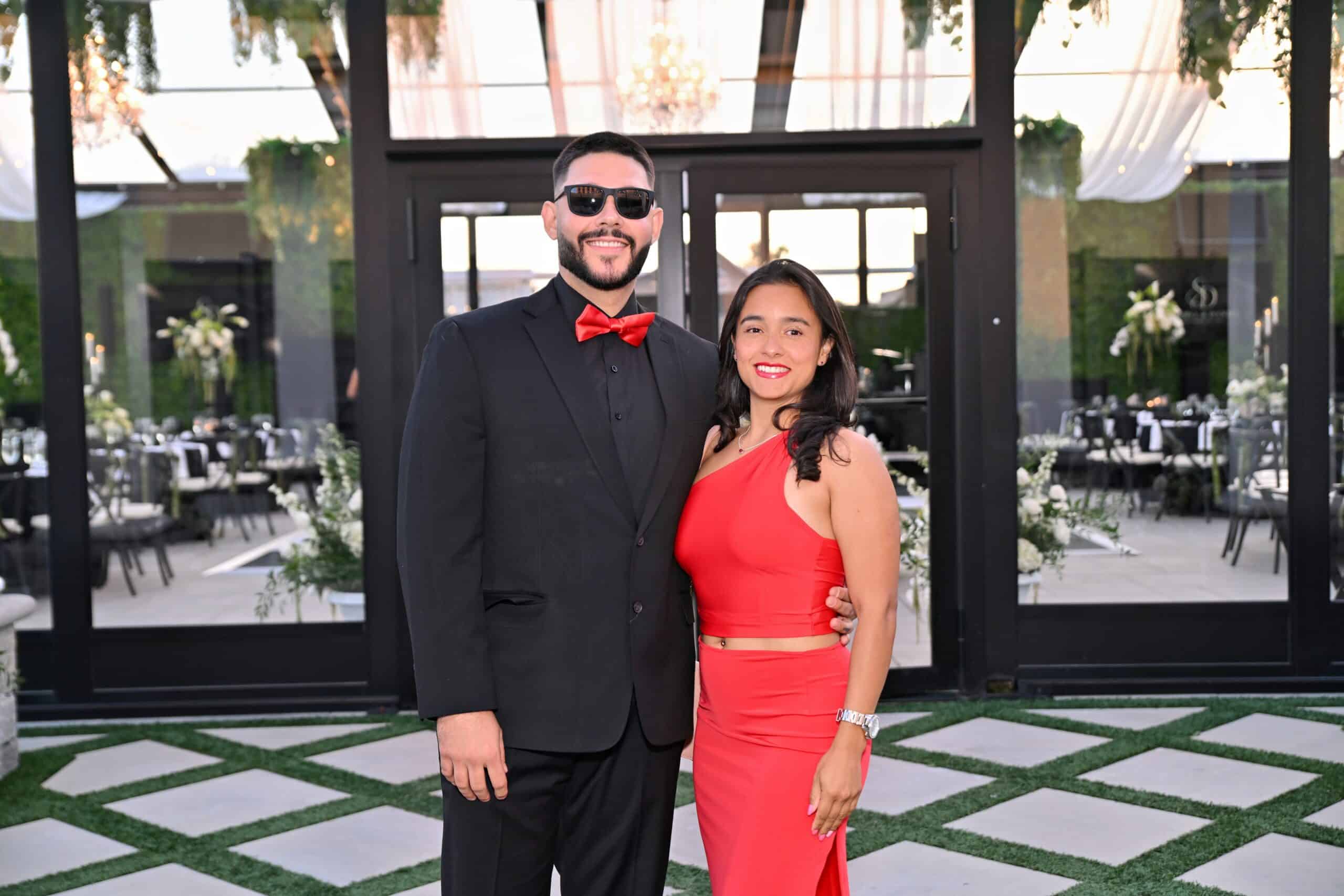 Couple at an elegant wedding reception, event photography by Magic Mirror of New England